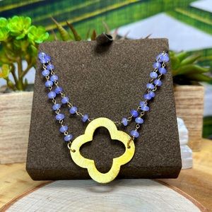 VTG| Amethyst Bead Clover Necklace 💜✨